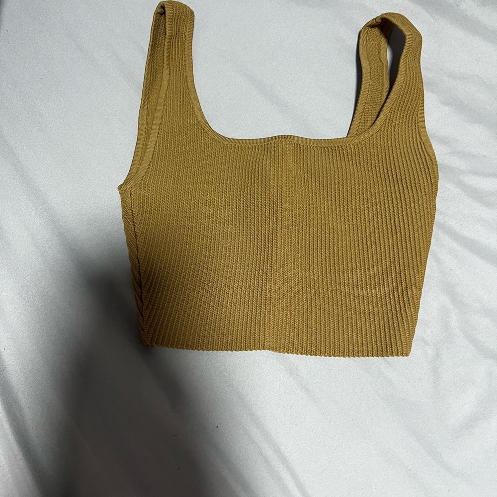 Babaton sculpt knit Crop Top